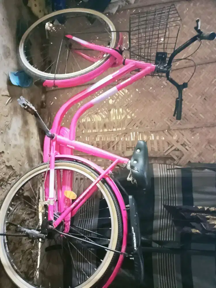 Sepeda Phoenix City Bike Pink Like New Jarang Dipakai