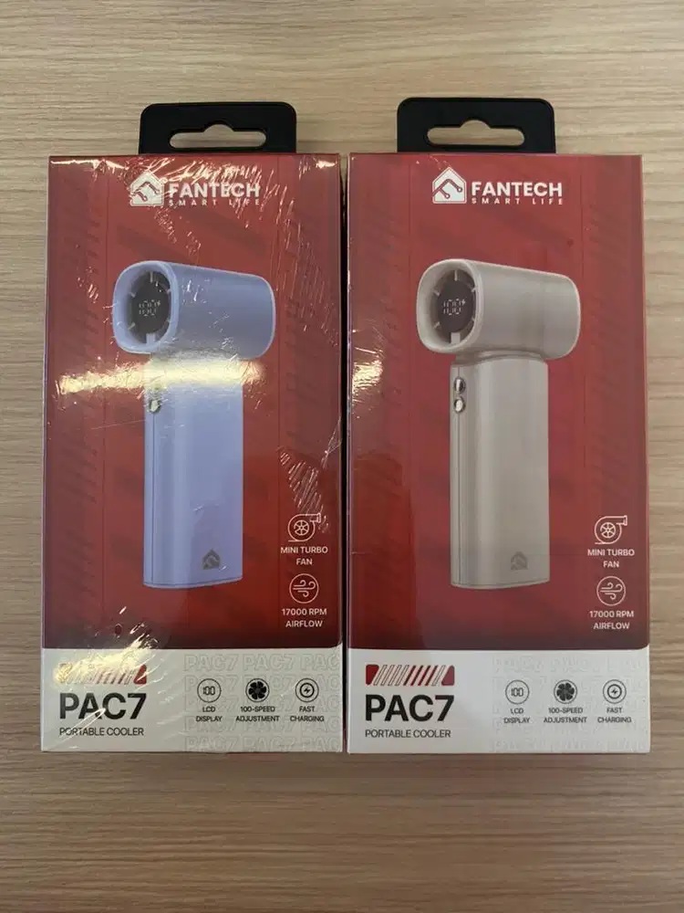 Kipas Fantech Portable PAC 7 Blue & Grey