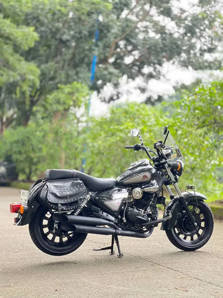 ANTIK! BENELLI MOTOBI 200 EFI 2024 HITAM KM 500 PERAK PAJAK ON MULUS