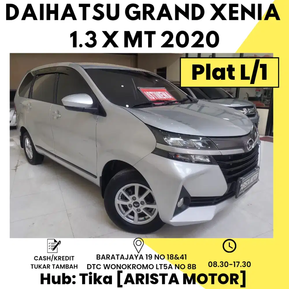 Daihatsu New Xenia 1.3 X MT 2020 Silver L/1