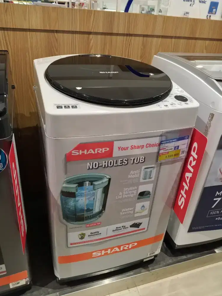 SHARP WM TOP LOADING 8KG