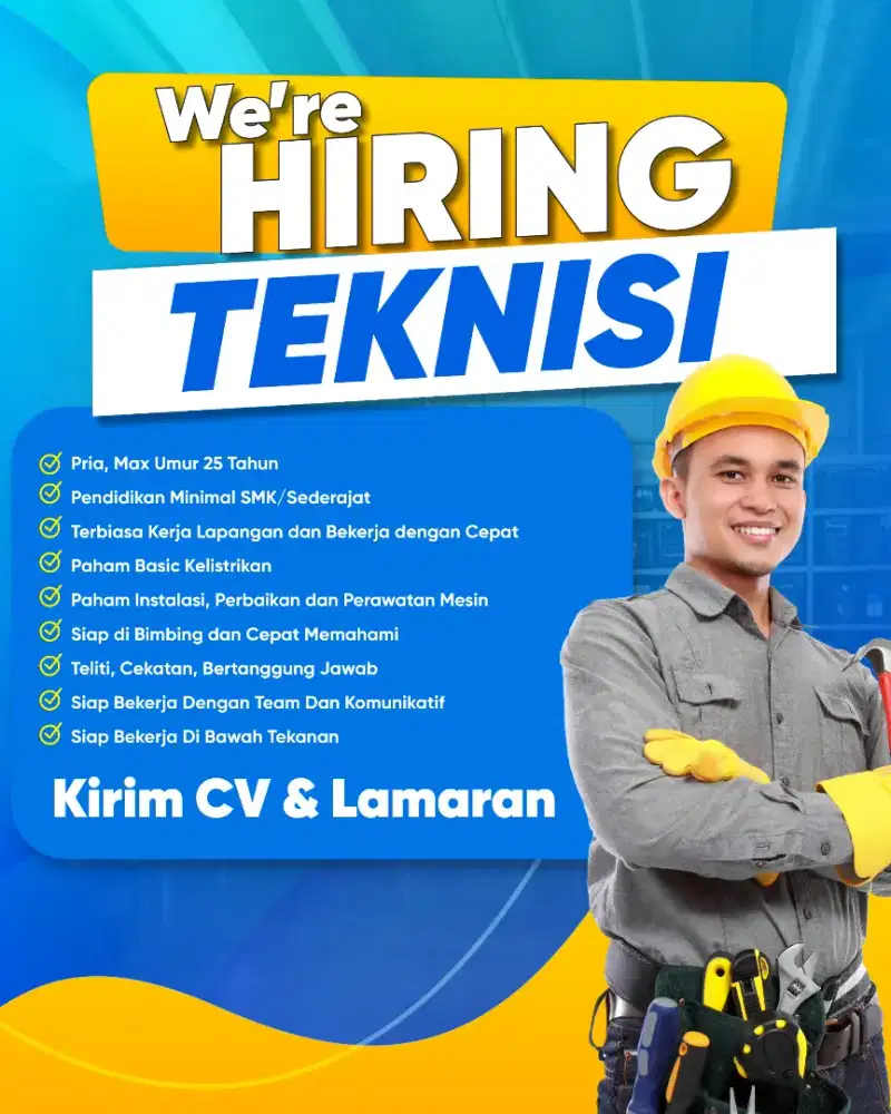 LOWONGAN TEKNISI