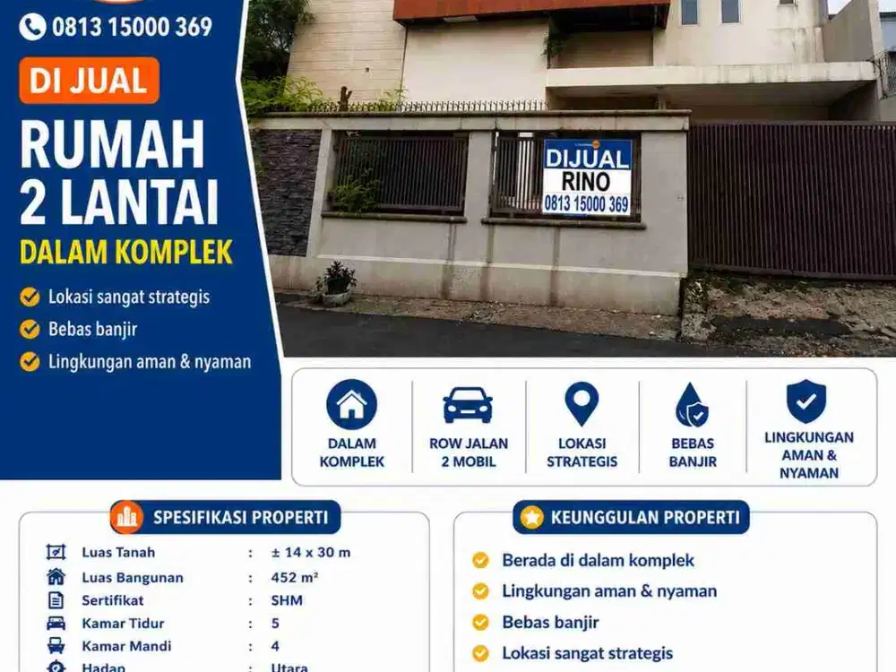 Jual cepat! Rumah renov minor dalam komplek pos pengumben kebon jeruk jakarta barat