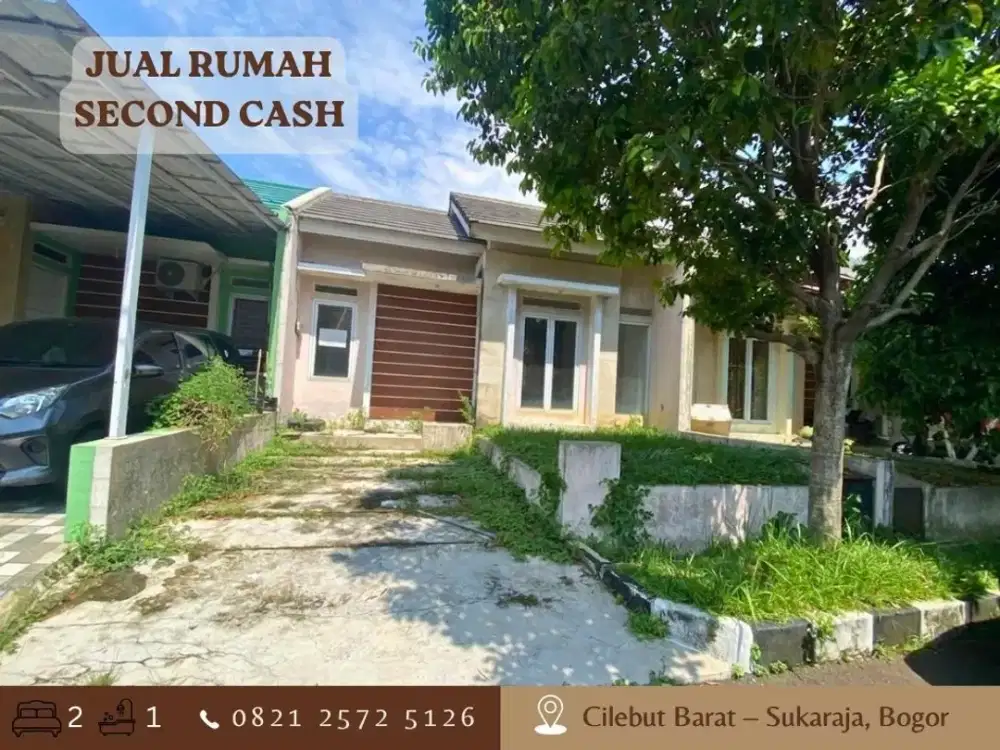 Jual Rumah CASH 515JT LT98 dkt Stasiun di Cilebut Residence Bogor