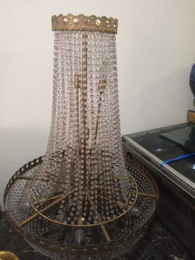 Wajib nego lampu gantung kristal jumbo siap pakai
