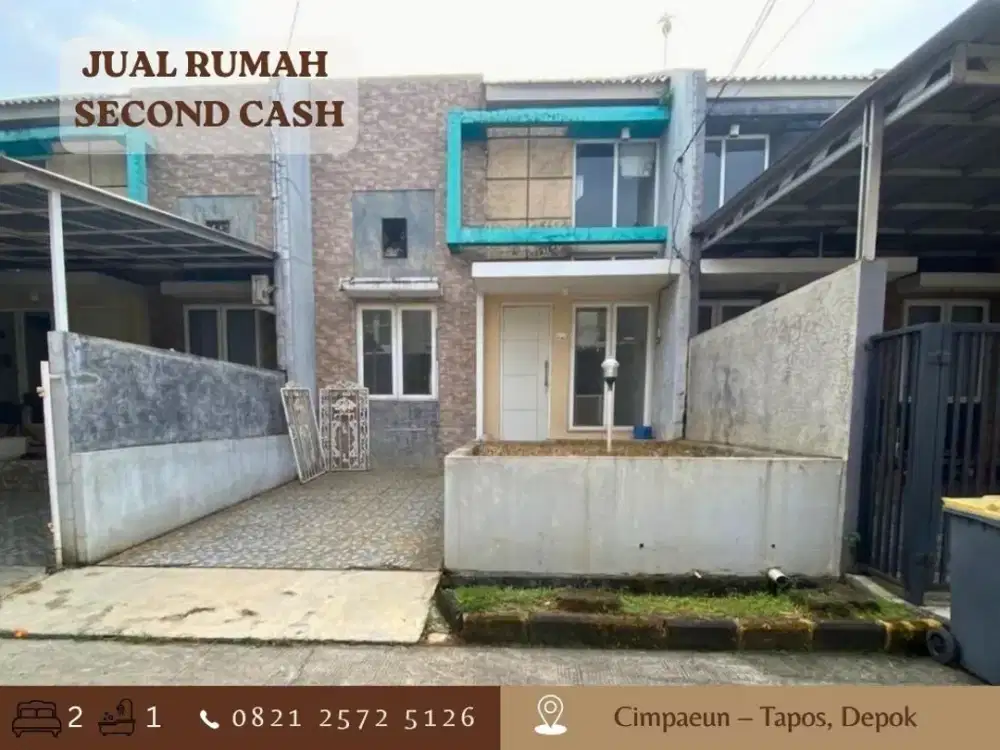 RUMAH CASH LT90 Strategis dkt Tol di Perum Permata Cimanggis Depok