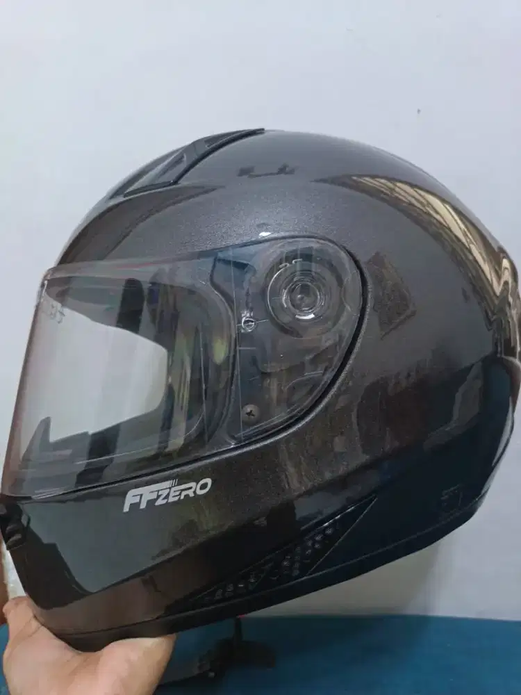 Helm fullface RSV FFZero Gunmetal Glossy License DOT