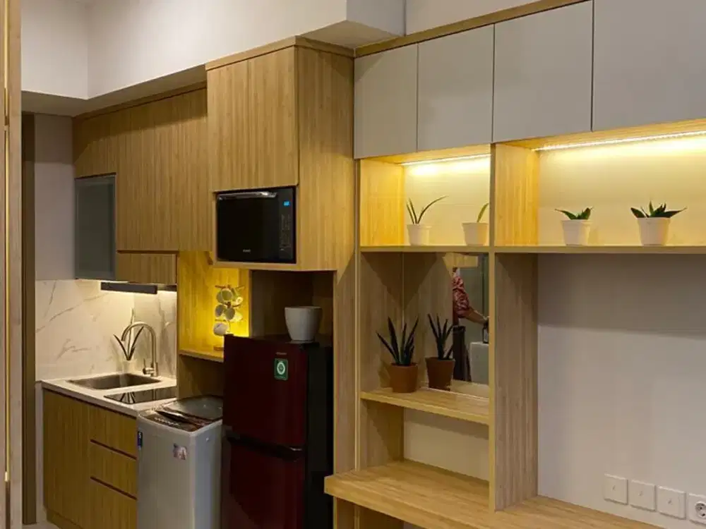 Sewa Studio View Pool Full Furnished Nempel Mall Taman Anggrek Grogol Jakarta Barat