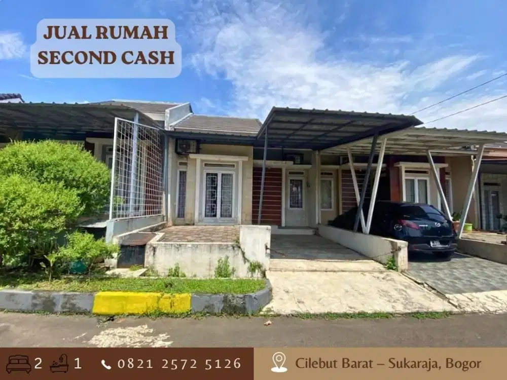 Rumah CASH MURAH 456JT dkt Stasiun di Perum Cilebut Residence Bogor