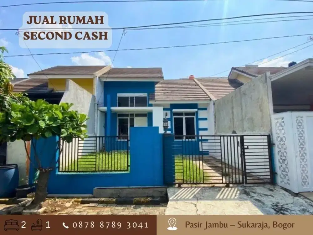 Jual Rumah CASH Strategis MURAH 598JT dkt Tol di Villa Bogor Indah