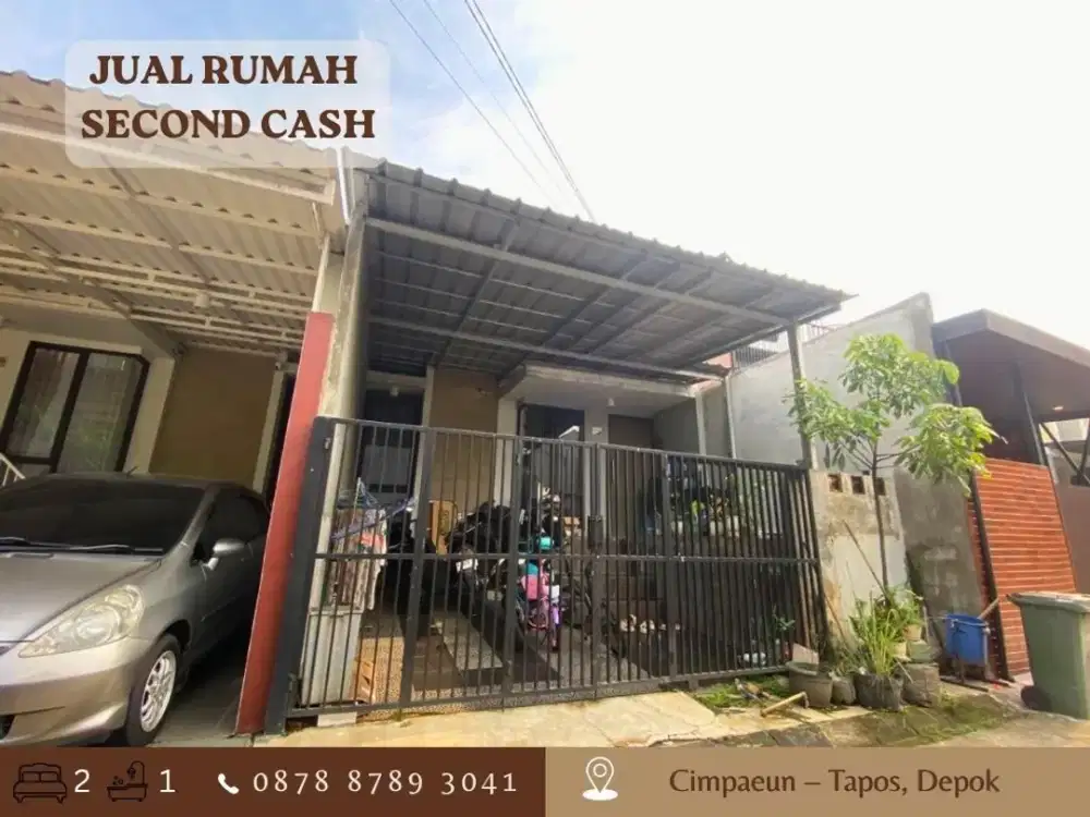 Jual Rumah CASH LT98 Strategis dkt Tol di Perum Permata Cimanggis