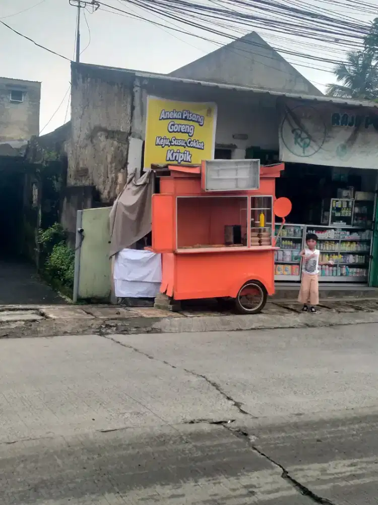 Bismillah, jual gerobak untuk jualan bakso, gorengan, soto, dll