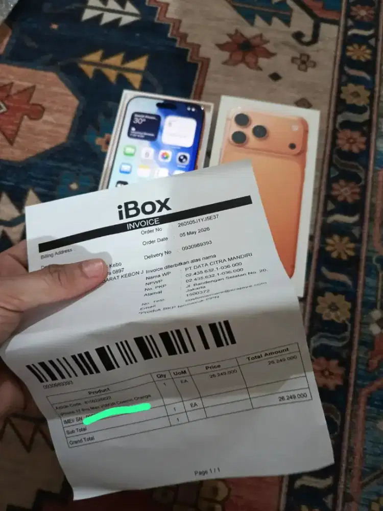 Iphone 17 pro max 256gb