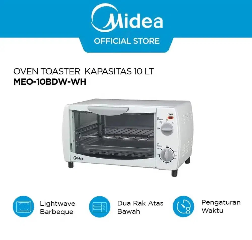 Midea Oven Listrik tombol 10L - MEO - 10BDW