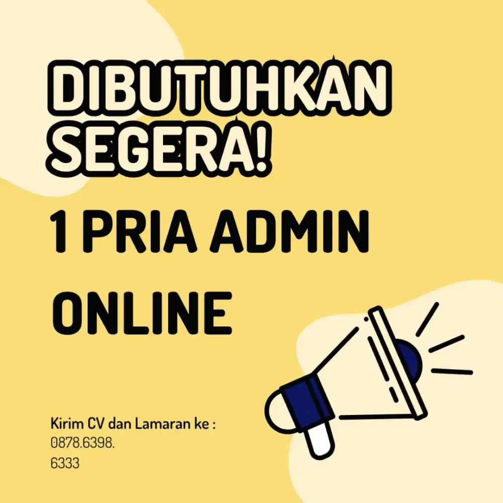 Lowongan kerja admin online