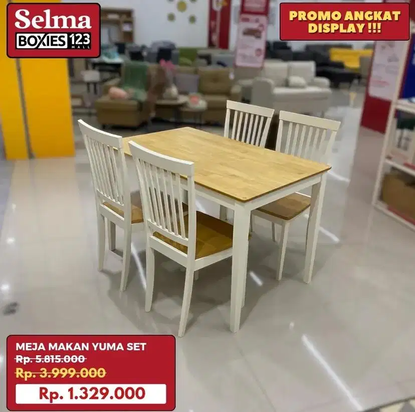 Meja makan set promo termurah