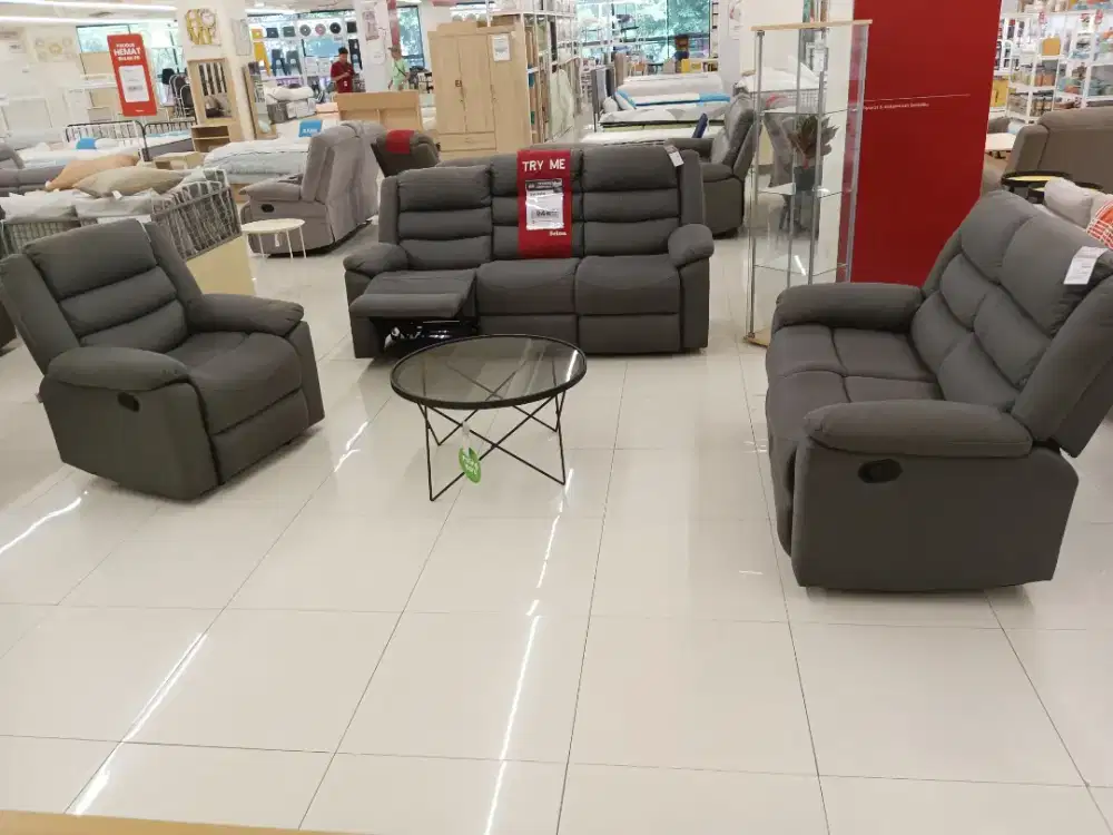 SOFA SET RECLINER MURAH