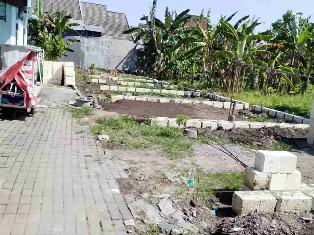 Tanah pekarangan siap bangun Tebel Gedangan Sidoarjo SHM split tinggal balik nama