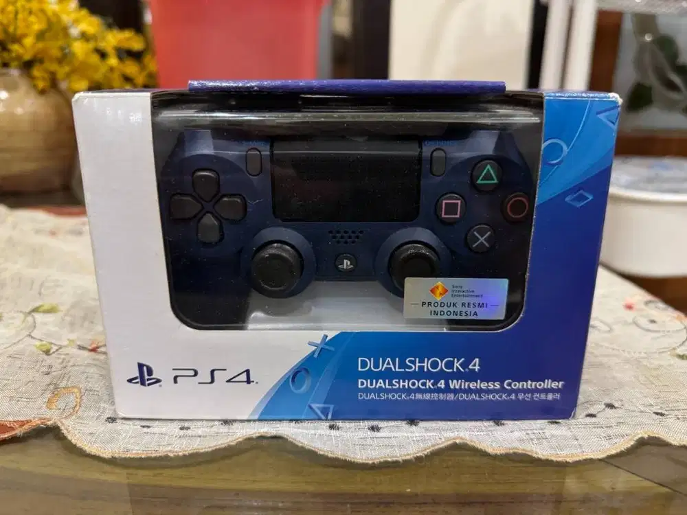 Stik PS4 DualShock Midnight Blue Resmi Indonesia (BNOB)