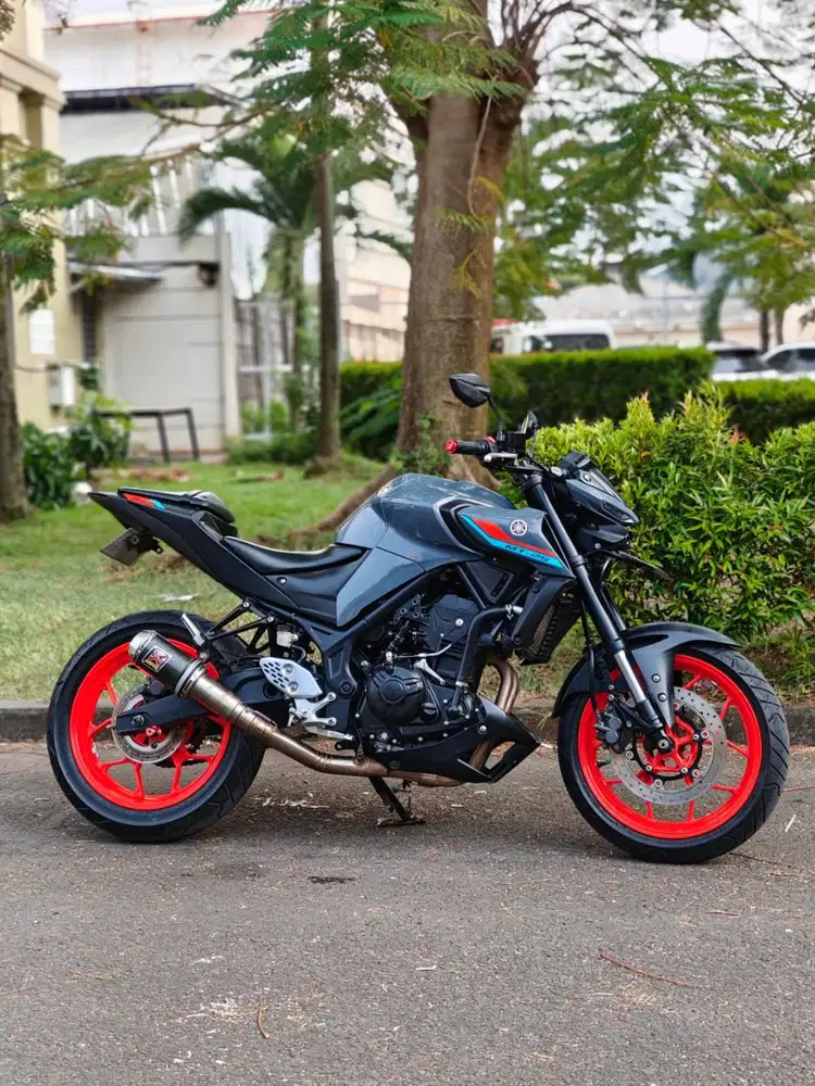 YAMAHA NEW MT25 GREY 2021 KM LOW PAJAK ON FULL MULUS