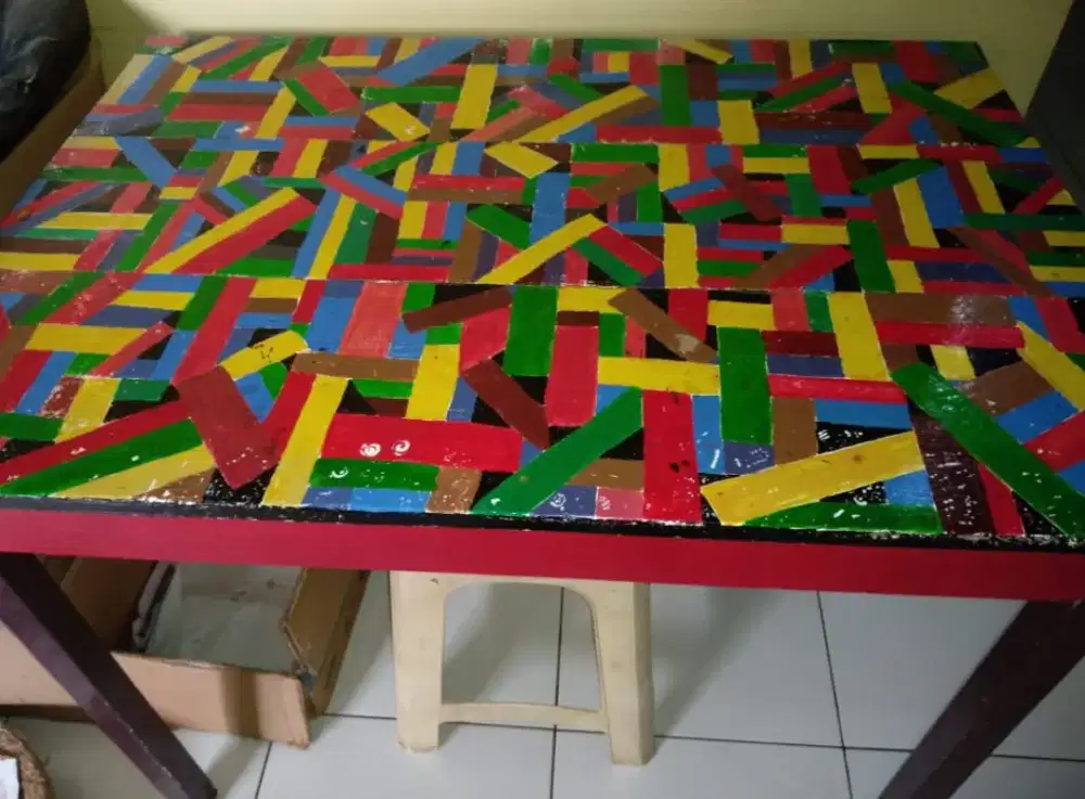 Meja kayu jati lawas