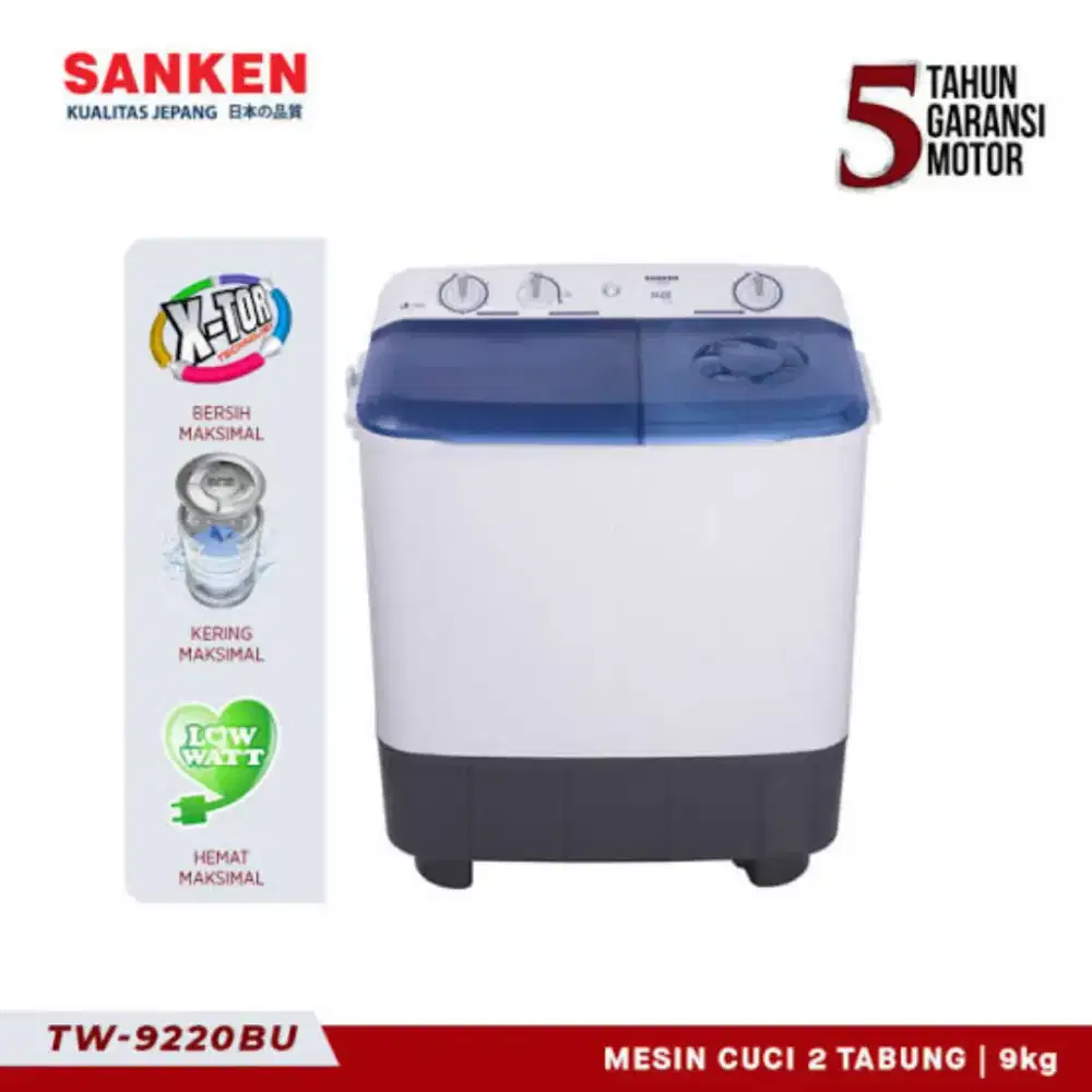 Mesin Cuci 2 Tabung - SANKEN