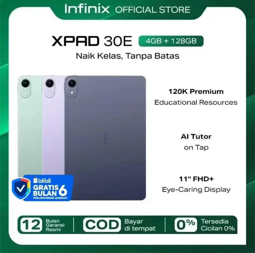 Infinix XPad 30E | Free Gift, Protective Case