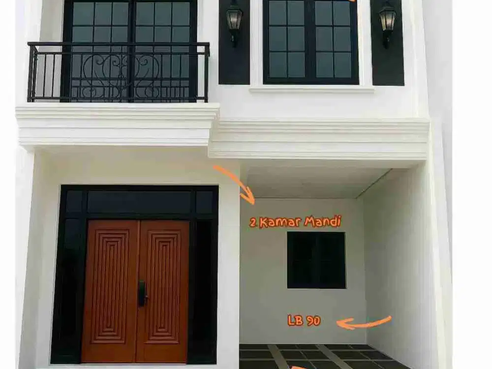 Dijual Rumah 2.5 Lantai Di Jagakarsa Jakarta Selatan,Material Full Bata Merah