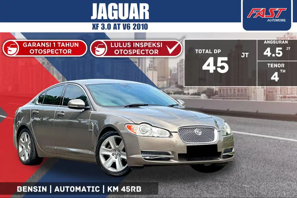 JAGUAR XF 3.0 AT V6 2010 VERY LOW KM.45RB ANTIK VERY GOOD CONDITION