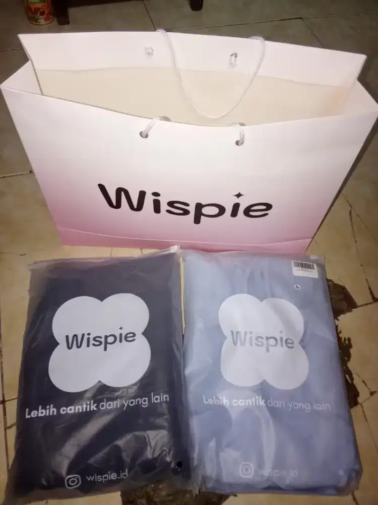 Jual baju dan celana wispie size dua² nya:L