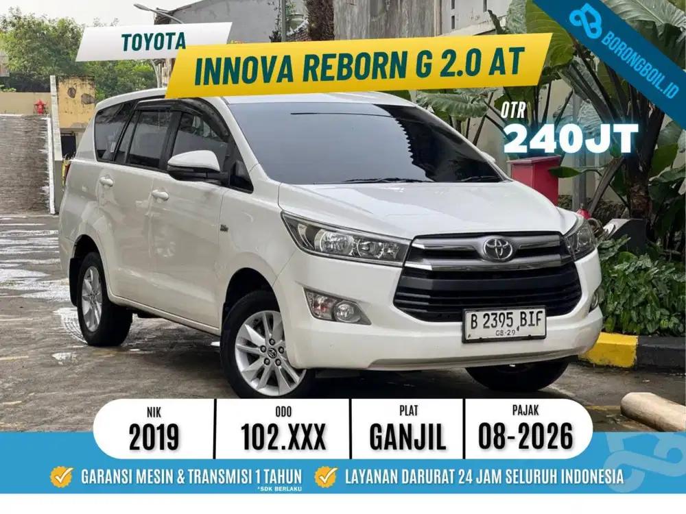 Toyota Kijang Innova Reborn G 2.0 AT 2019 Putih