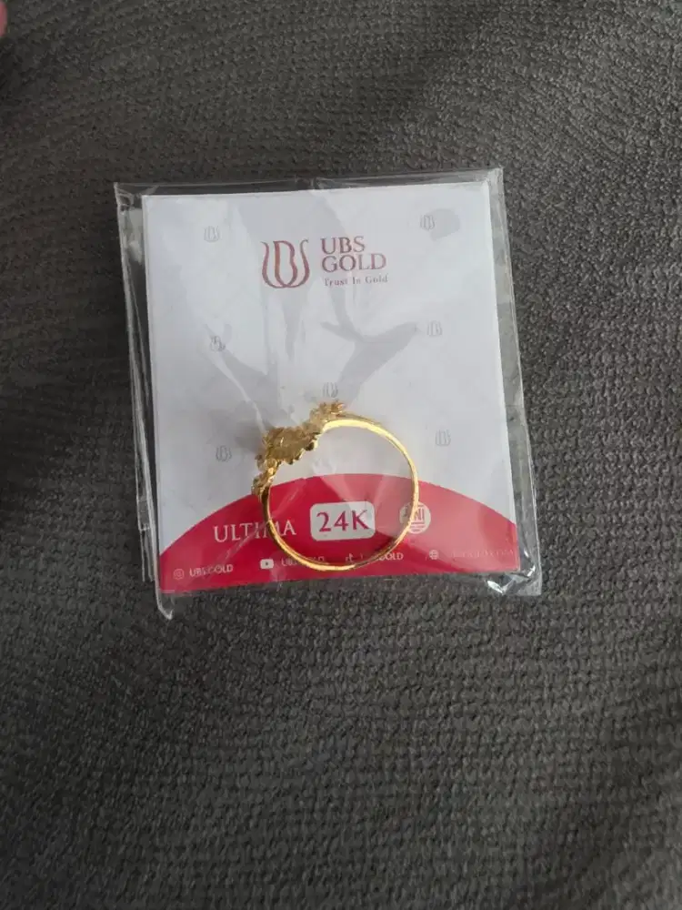 CICIN EMAS 24 KARAT UBS RING 15 BERAT 1,91 GRAM