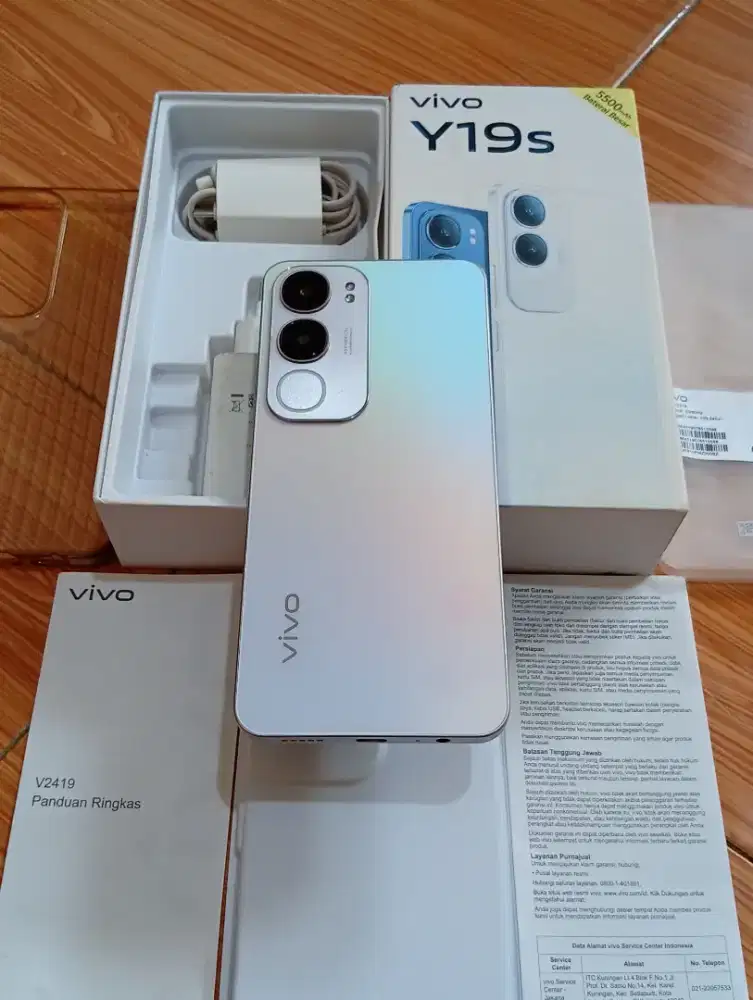 Vivo Y19s 4+4/128 Fullset Ori Garansi Panjang