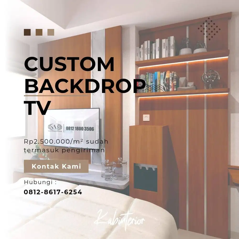 Custom Backdrop TV Minimalist Termurah