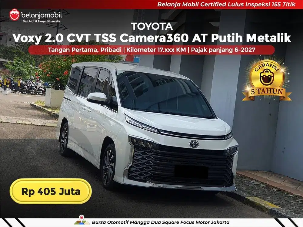 [ GARANSI 5TH ] Toyota Voxy 2.0 CVT TSS Camera360 AT Putih 2023 2024
