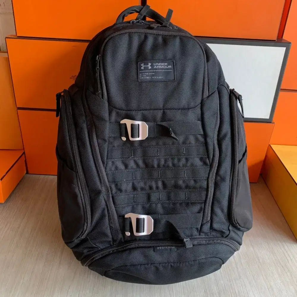Under Armour Huey backpack laptop black tas ransel original