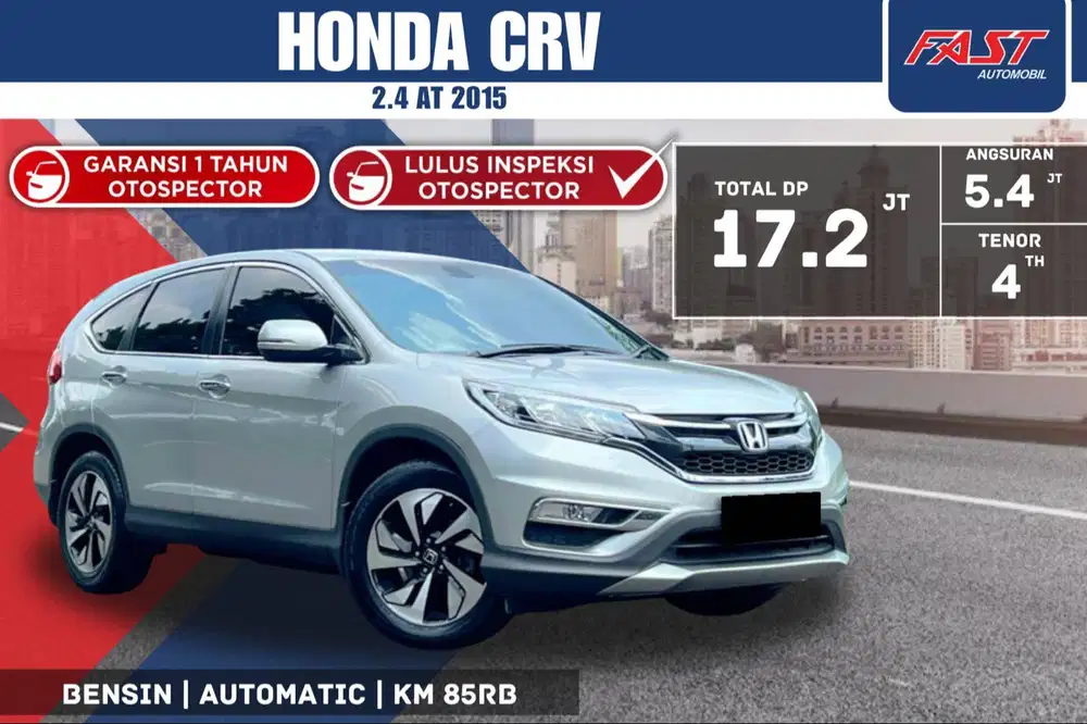 HONDA CRV 2015 2.4 AT LOW KM.85RB & SERVICE RECORD