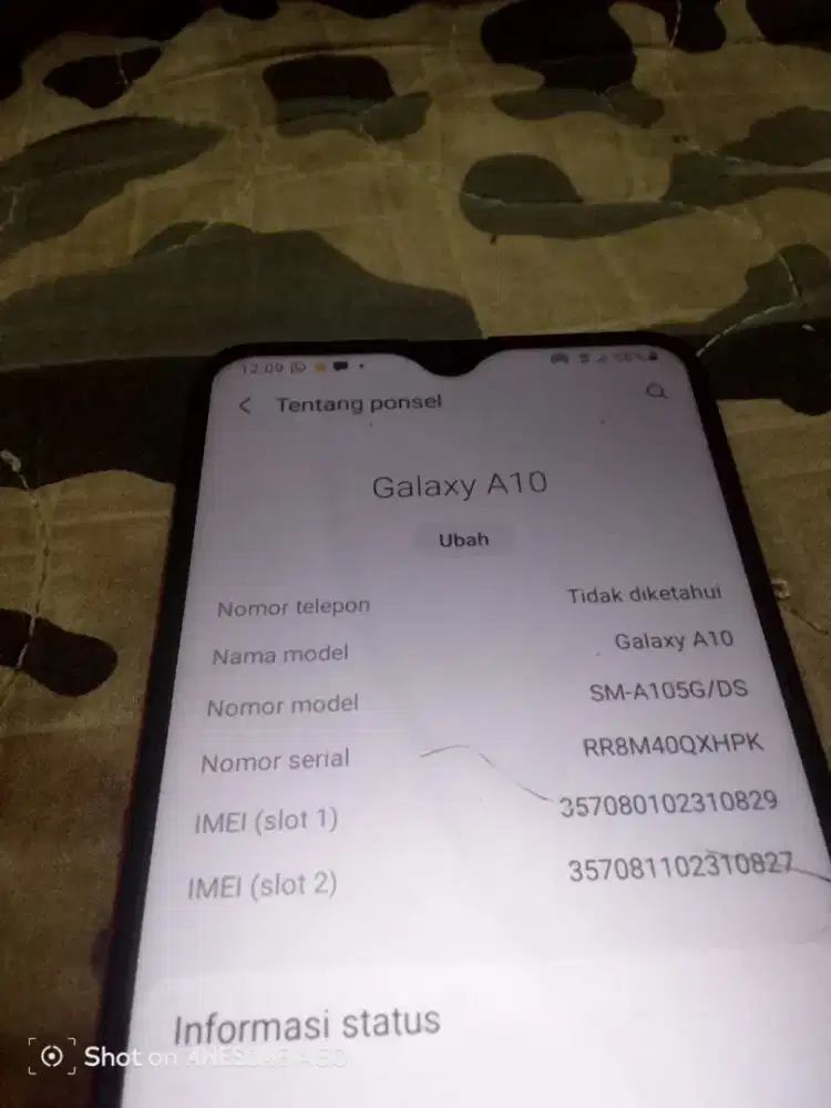 samsung A 10 ram 4