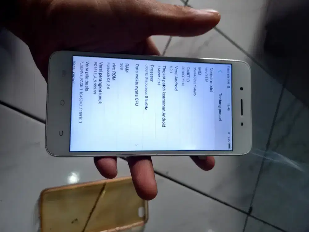 Hp vivo y55a RAM 3