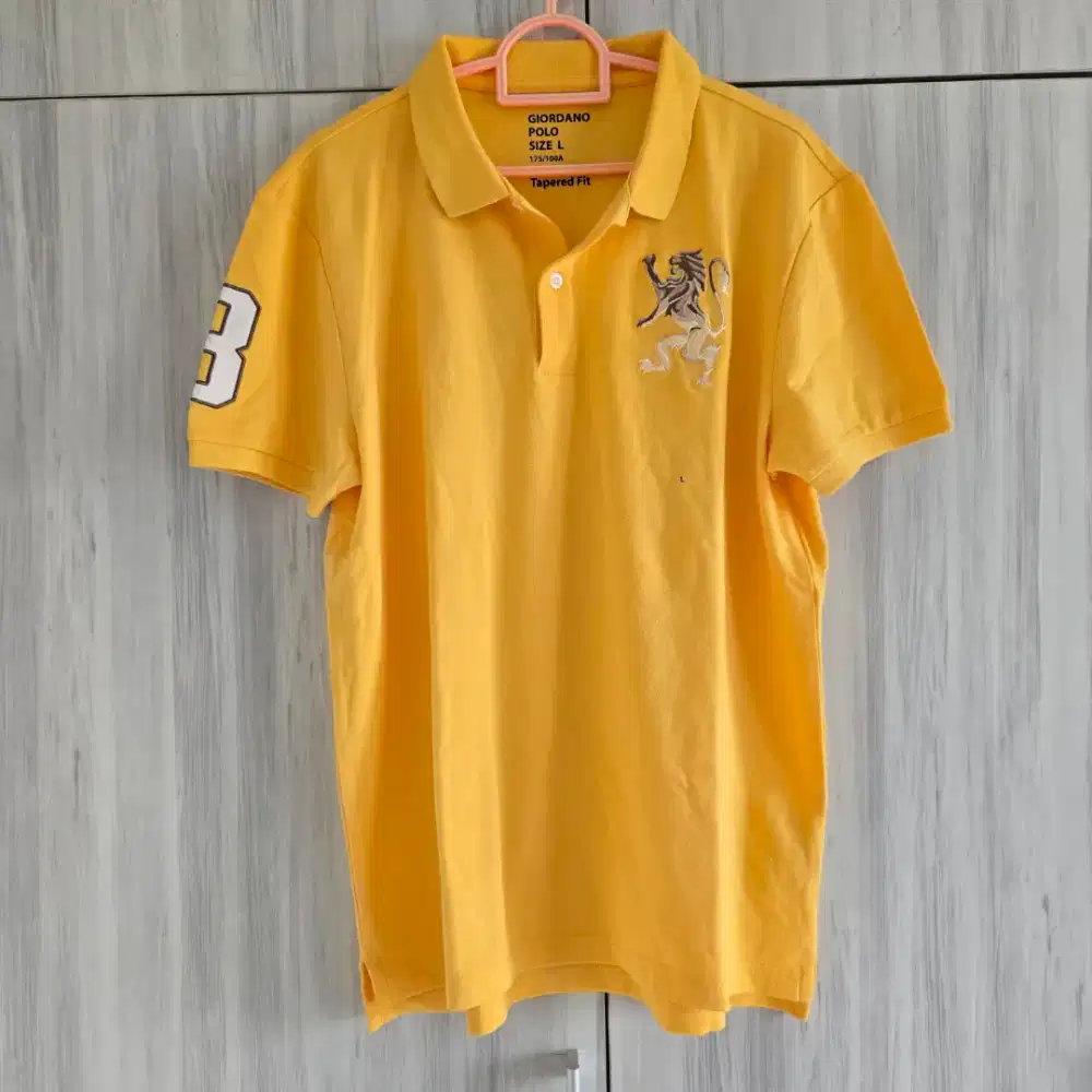 Polo shirt GIORDANO big logo size L (new)