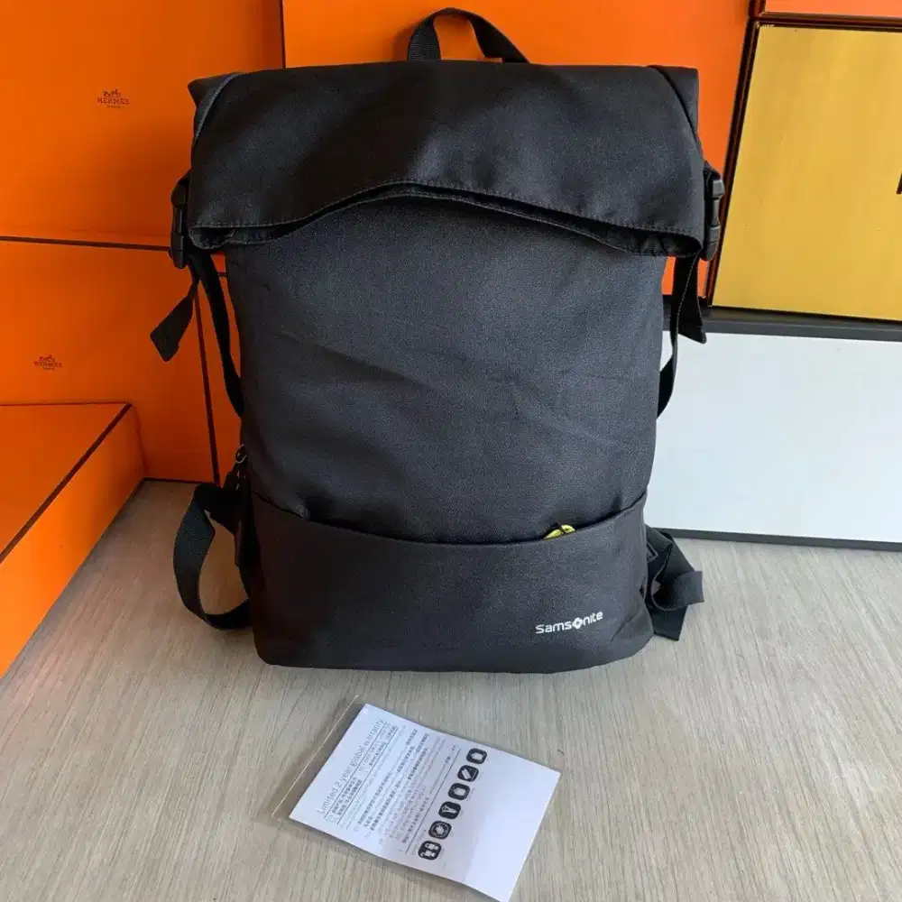 Samsonite Vercelli Flap Business laptop backpack tas ransel NEW