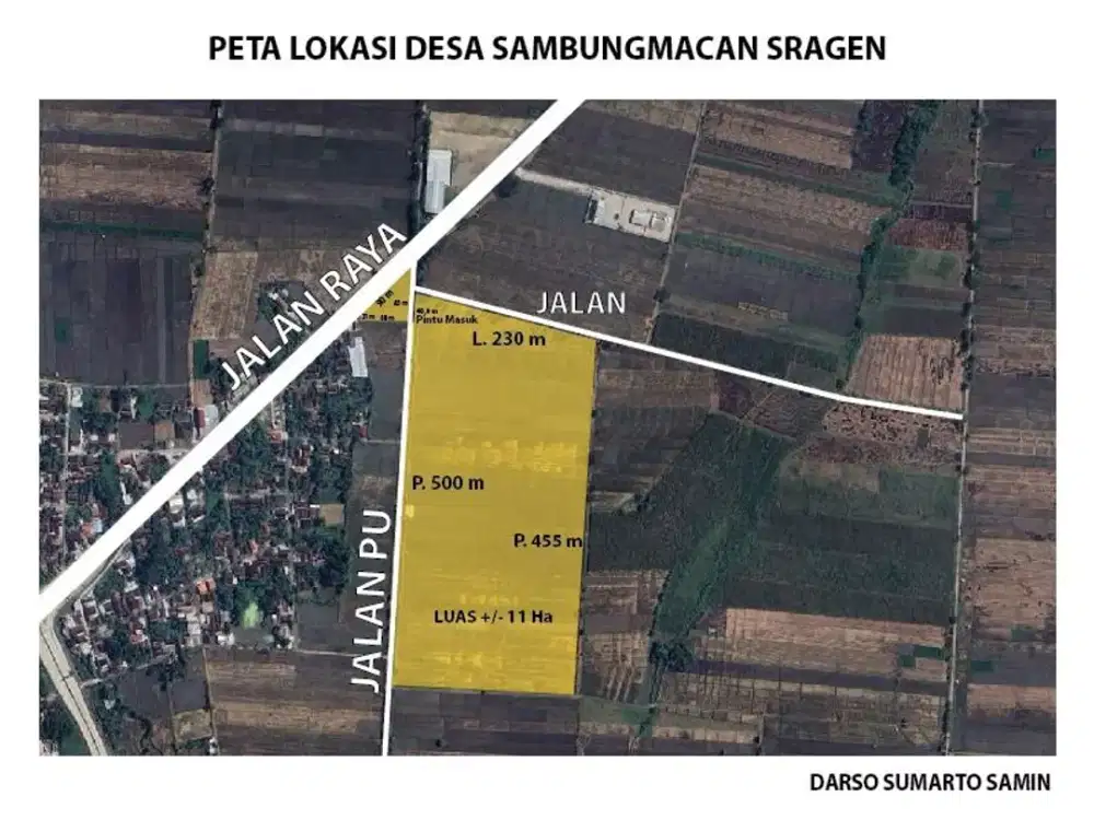 TANAH JALAN RAYA SRAGEN