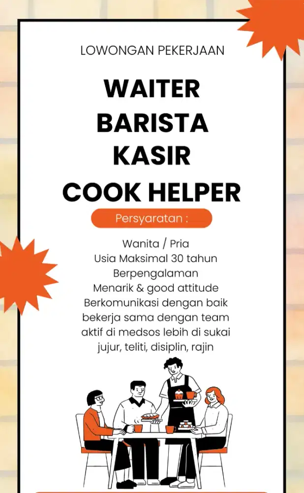 lowongan untuk cafe