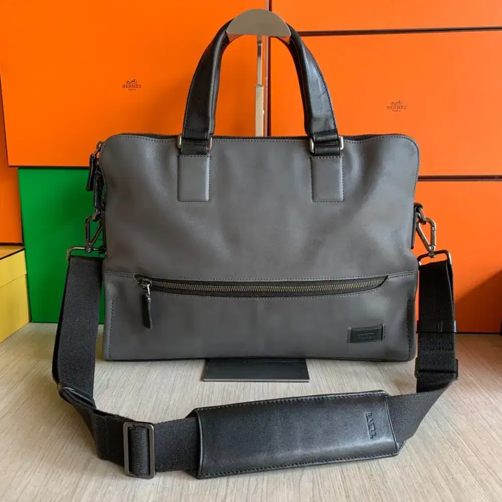 Tumi Harrison briefcase laptop bag tas leather original second