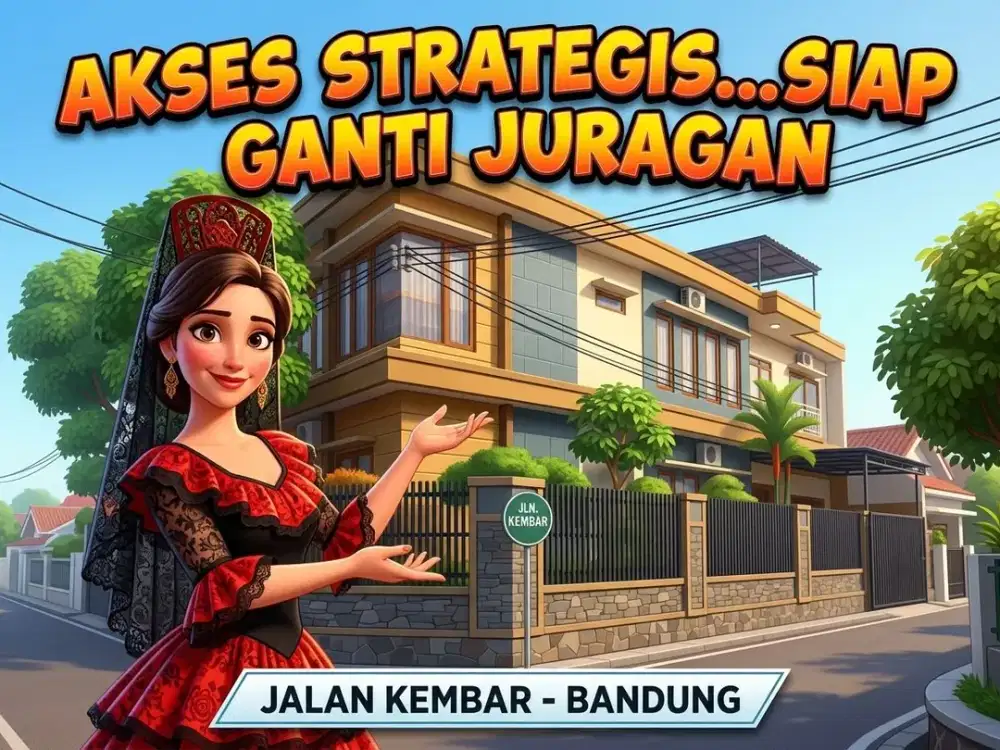 JUAL RUMAH MURAH 2 LANTAI, JL. KEMBAR, BKR, REGOL, BANDUNG KOTA.