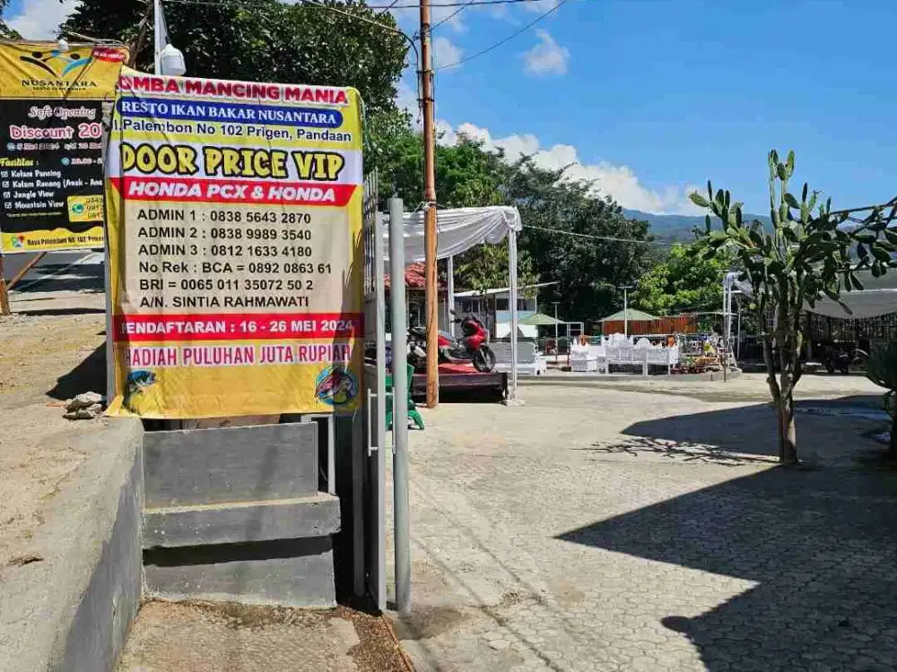 Dikontrakan atau Disewakan Tempat Usaha Resto di Prigen Pandaan Pasuruan(Resto Nusantara)