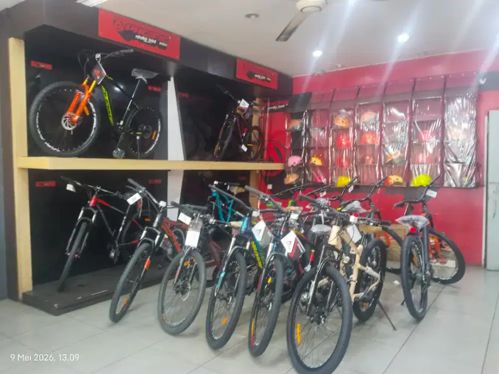 Sepeda bergaransi resmi. Cicilan murah cukup KTP, tanpa DP