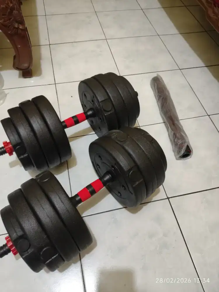 Dumbbell barbell set 40kg pvc