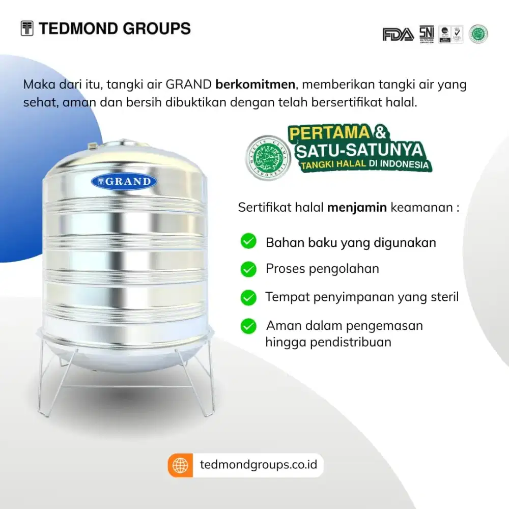 Tangki stainless v3000 vol 2600 ltr