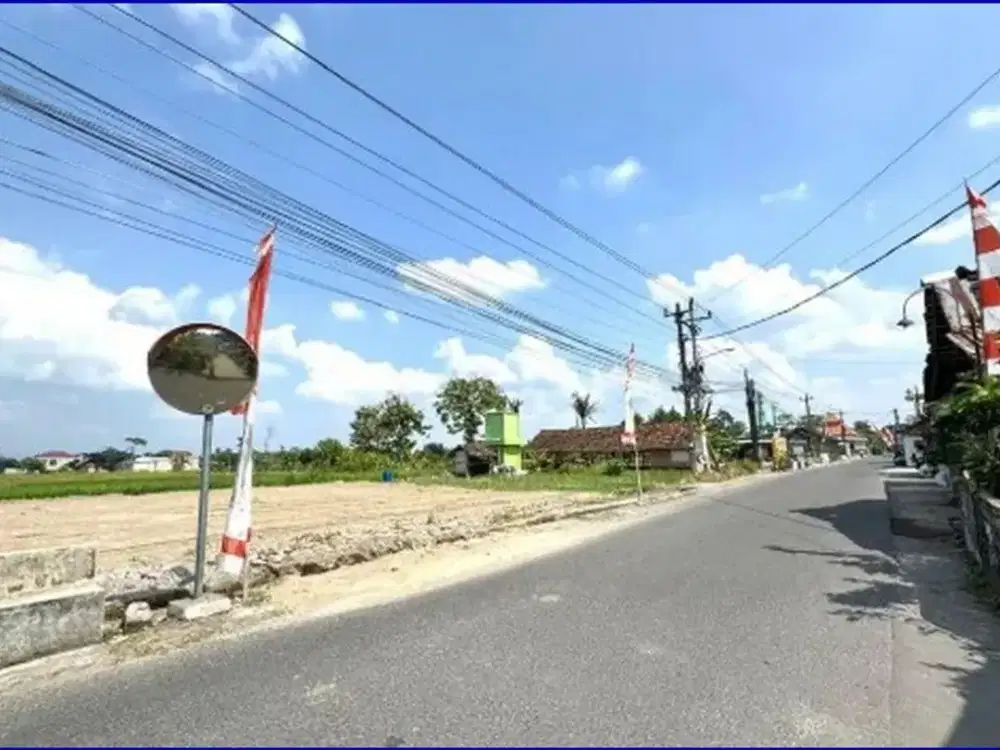 Jual Tanah Yogyakarta Jl. Raya Sambiroto Sleman Dekat Candi Sambisari, Untuk Rumah